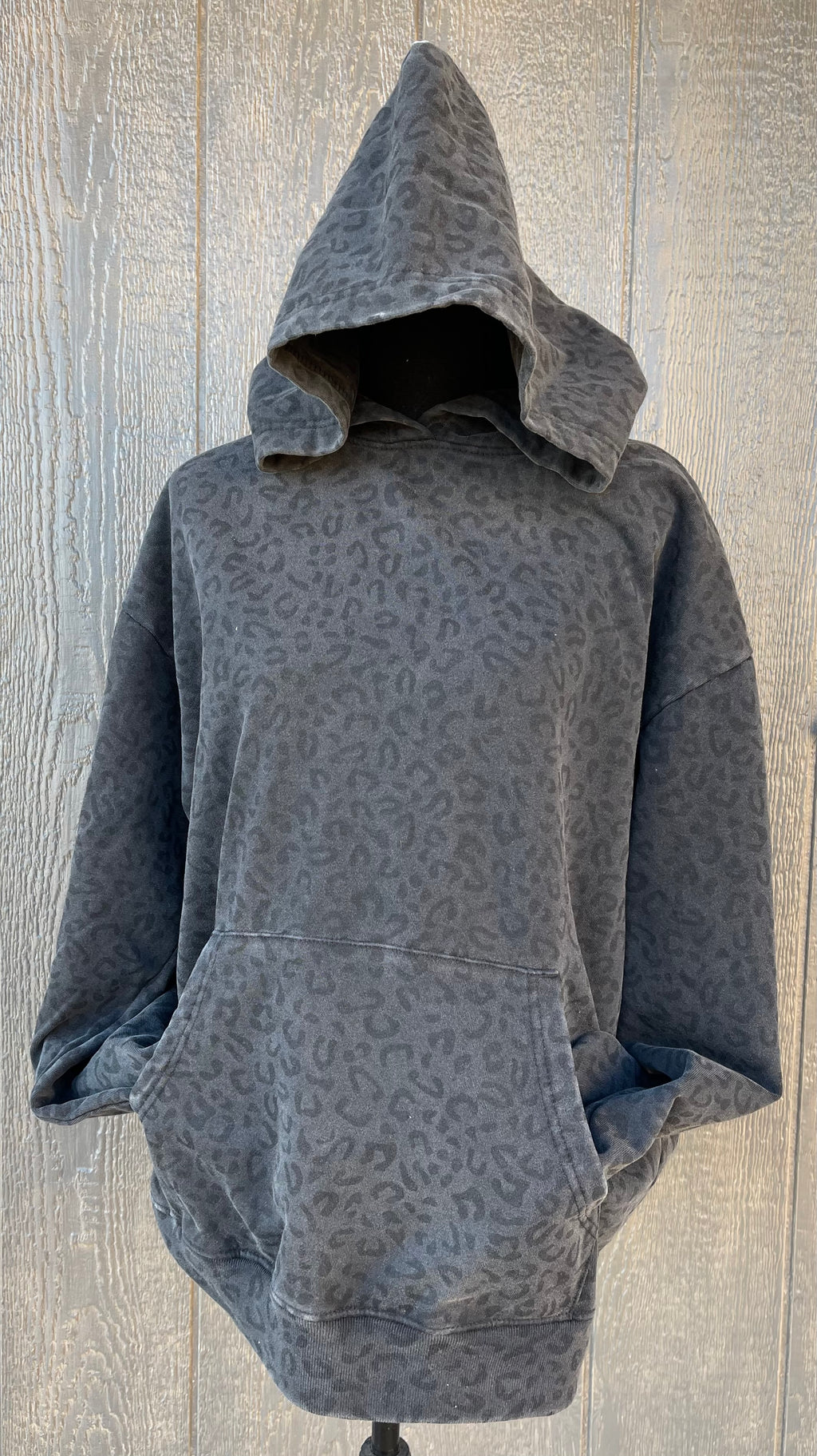 Black Leopard Hoodie-Preorder Closes 10/16