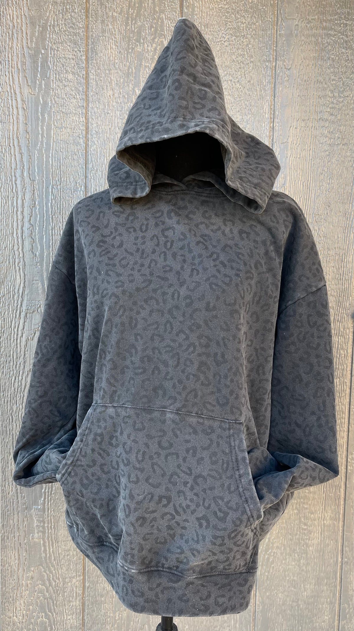 Black Leopard Hoodie-Preorder Closes 10/16
