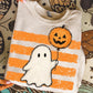 Ghost with pumpkin balloon -DTF&UV