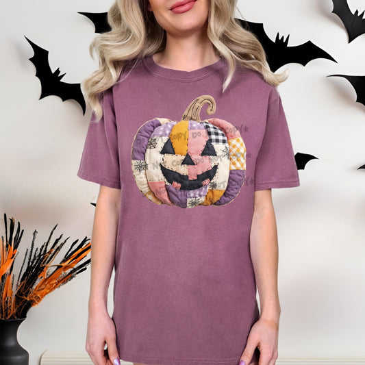 Patchwork Pumpkin-DTF&UV