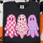 Checkered leopard purple ghosts -DTF&UV