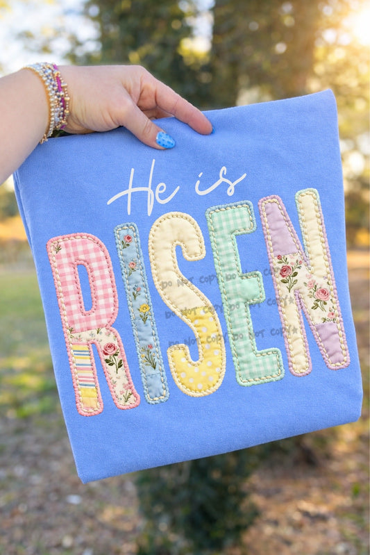 He is risen patchwork-DTF&UV