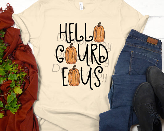 Hello Gourdeous 3 lines-DTF