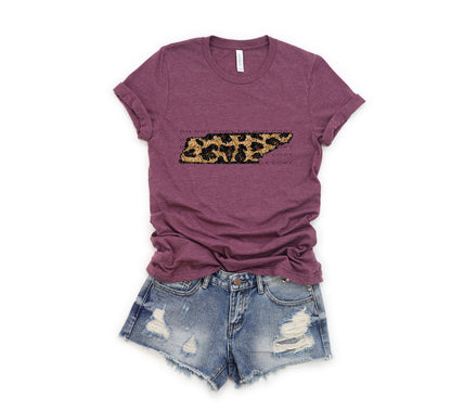 Leopard Sequin State (ALL STATES)-DTF