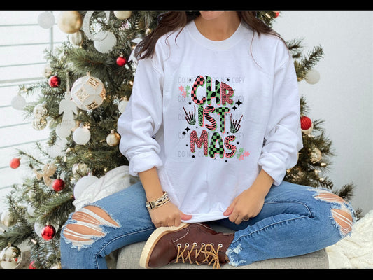 Christmas Retro Distressed - DTF