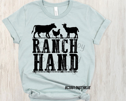 Ranch hand black-DTF