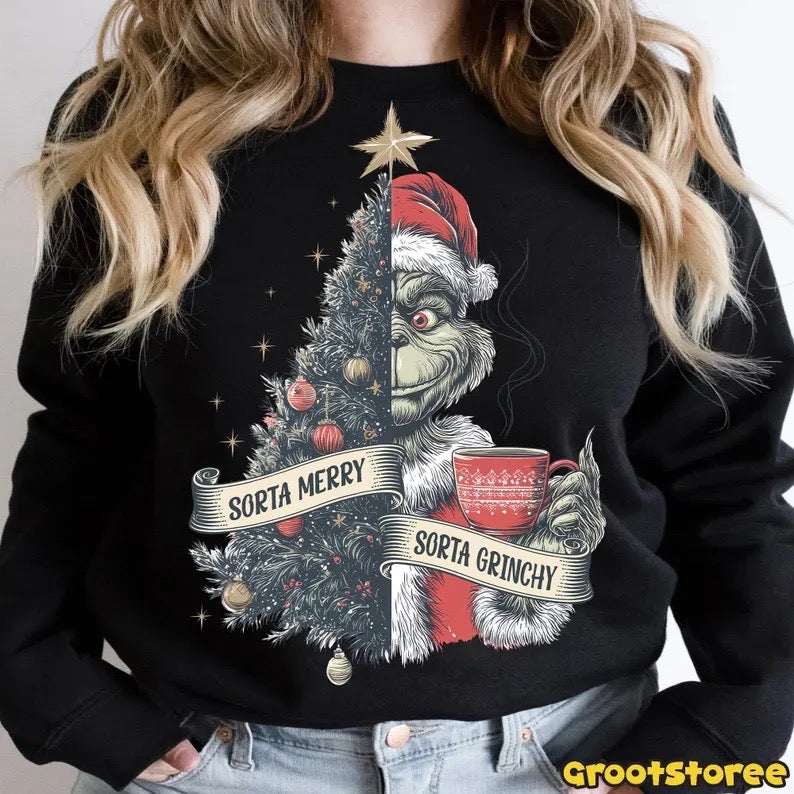 Sorta Merry Sorta Grinchy-DTF&UV