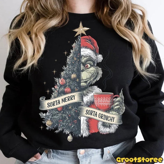 Sorta Merry Sorta Grinchy-DTF&UV