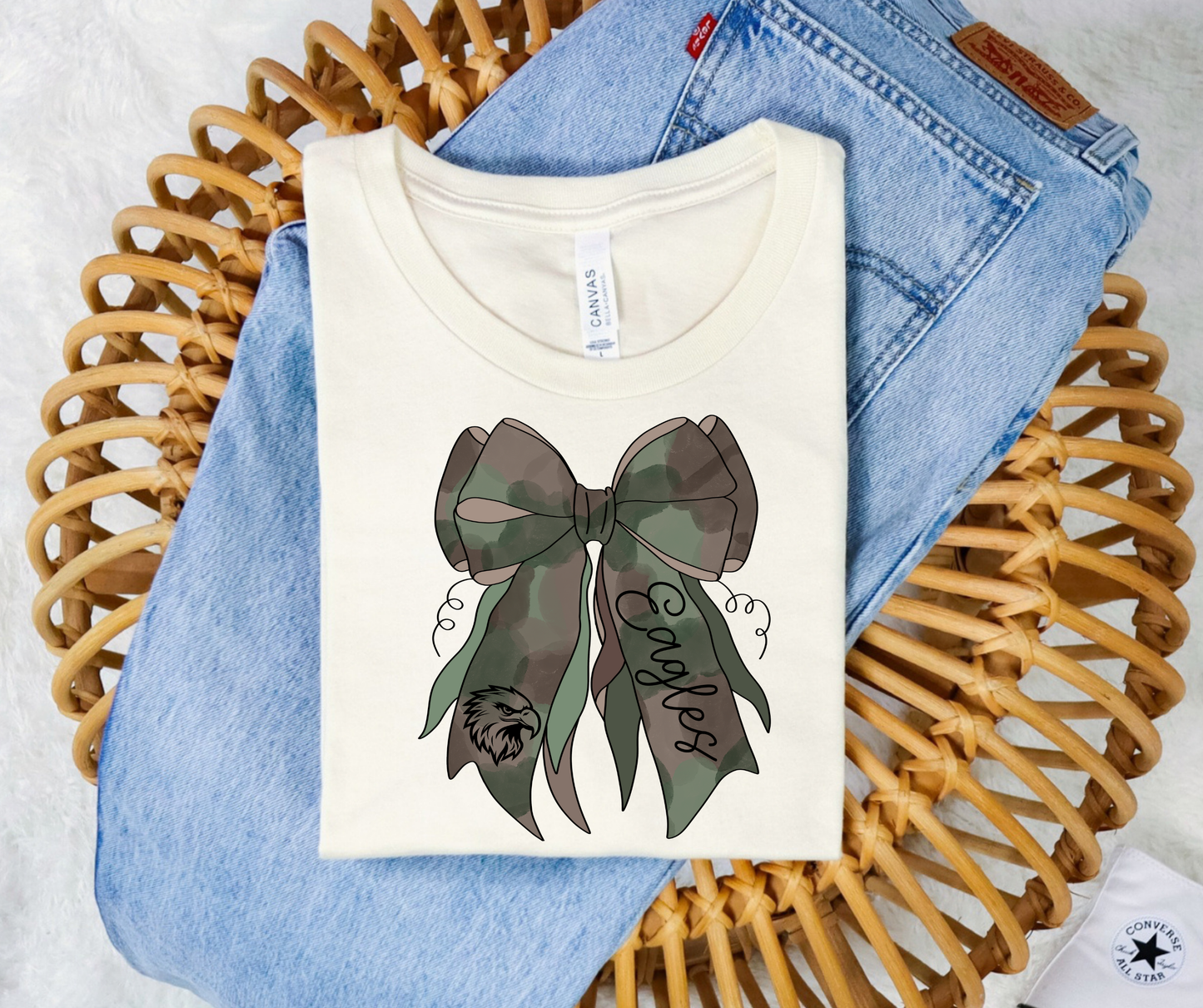 Mascot on Camo bow (Dropdown)-DTF&UV