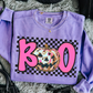 Checkered boo- DTF&UV