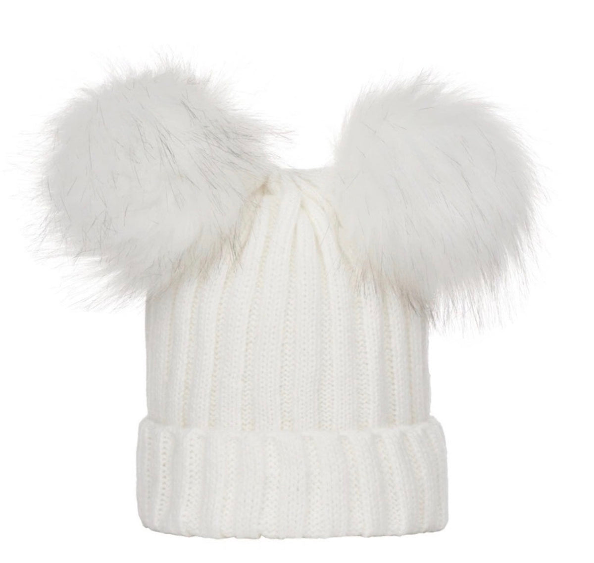Double Pom Embroidered Beanie-Pre Order