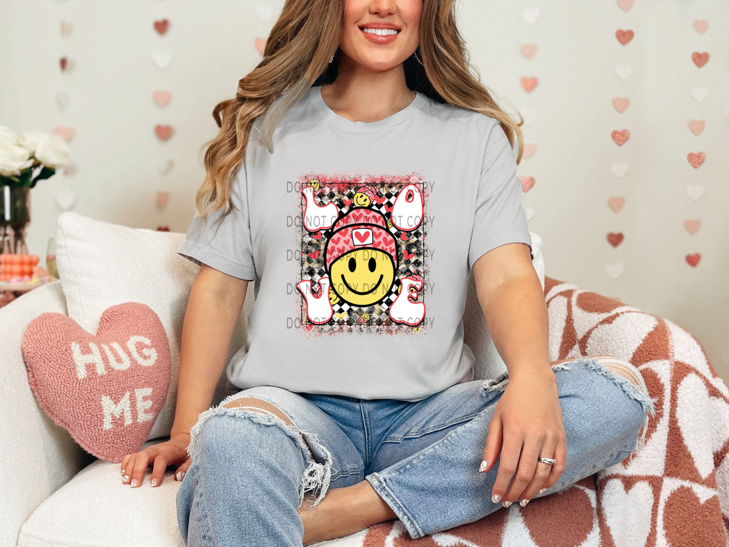 Love Valentine Smiley -DTF