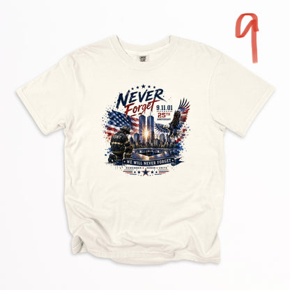 9/11 25th Anniversary (multiple options) -DTF&UV