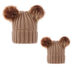 Double Pom Embroidered Beanie-Pre Order