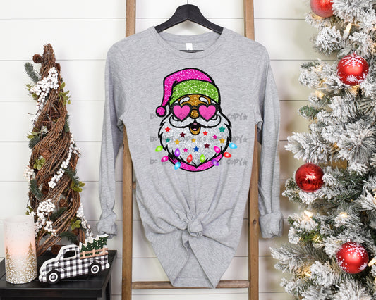 Santa glitter-DTF