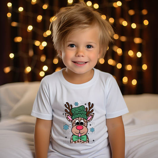 Reindeer Green Beanie - DTF