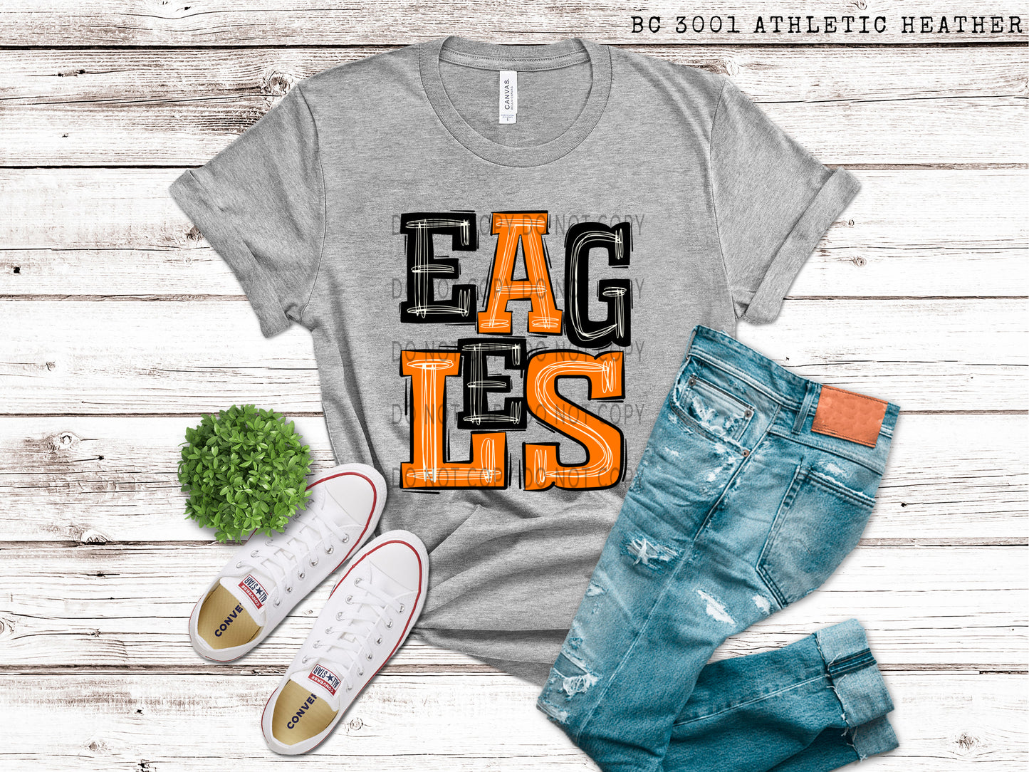 Eagles Orange And Black - DTF