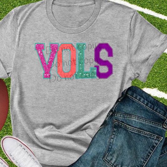 Vols appliqué words-DTF