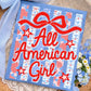 All American Girl striped-DTF&UV