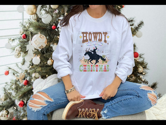 Howdy Christmas Drk - DTF