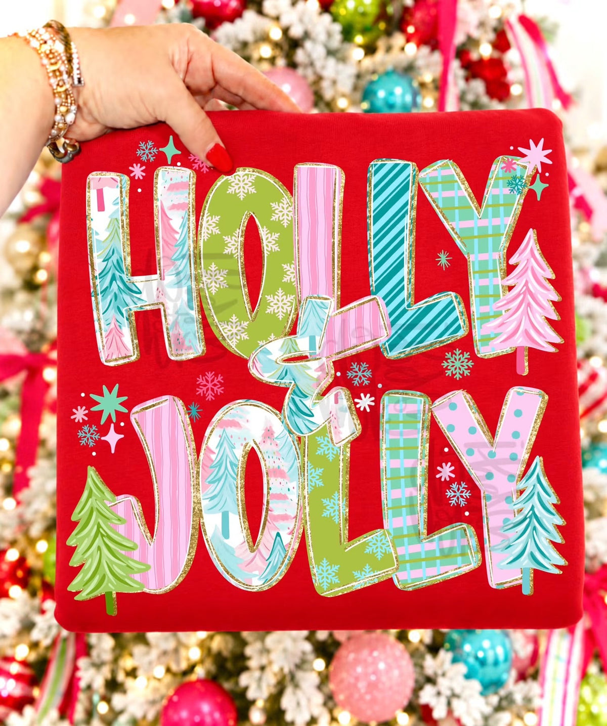 Holly & Jolly pastel-DTF