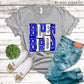 Blue Birds Royal Blue And White - DTF