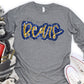 Bears sequin blue gold faux sequin-DTF