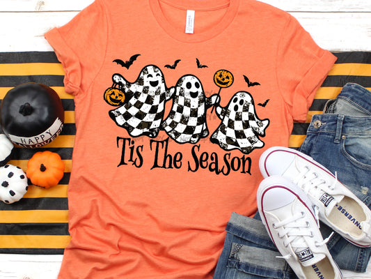 Tis the Season Checkered ghosts- -DTF&UV