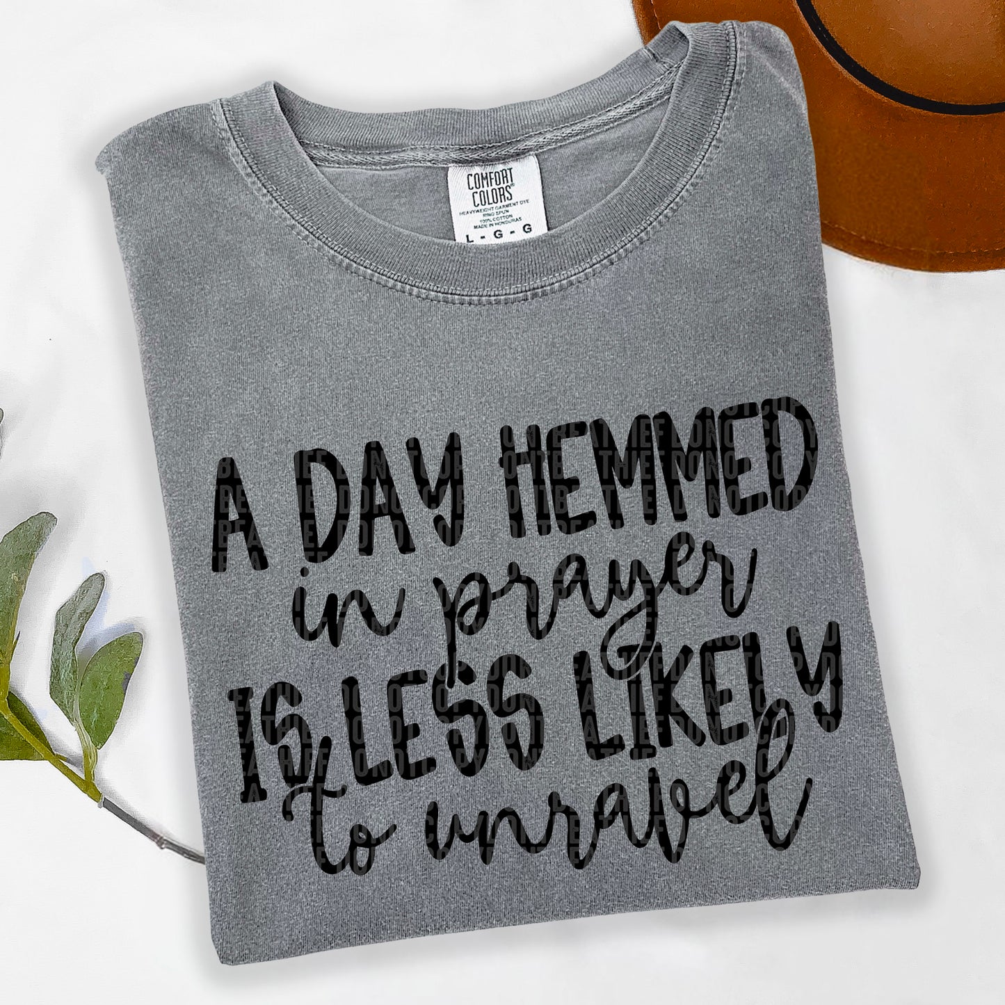 A day Hemmed in prayer Black:-DTF&UV