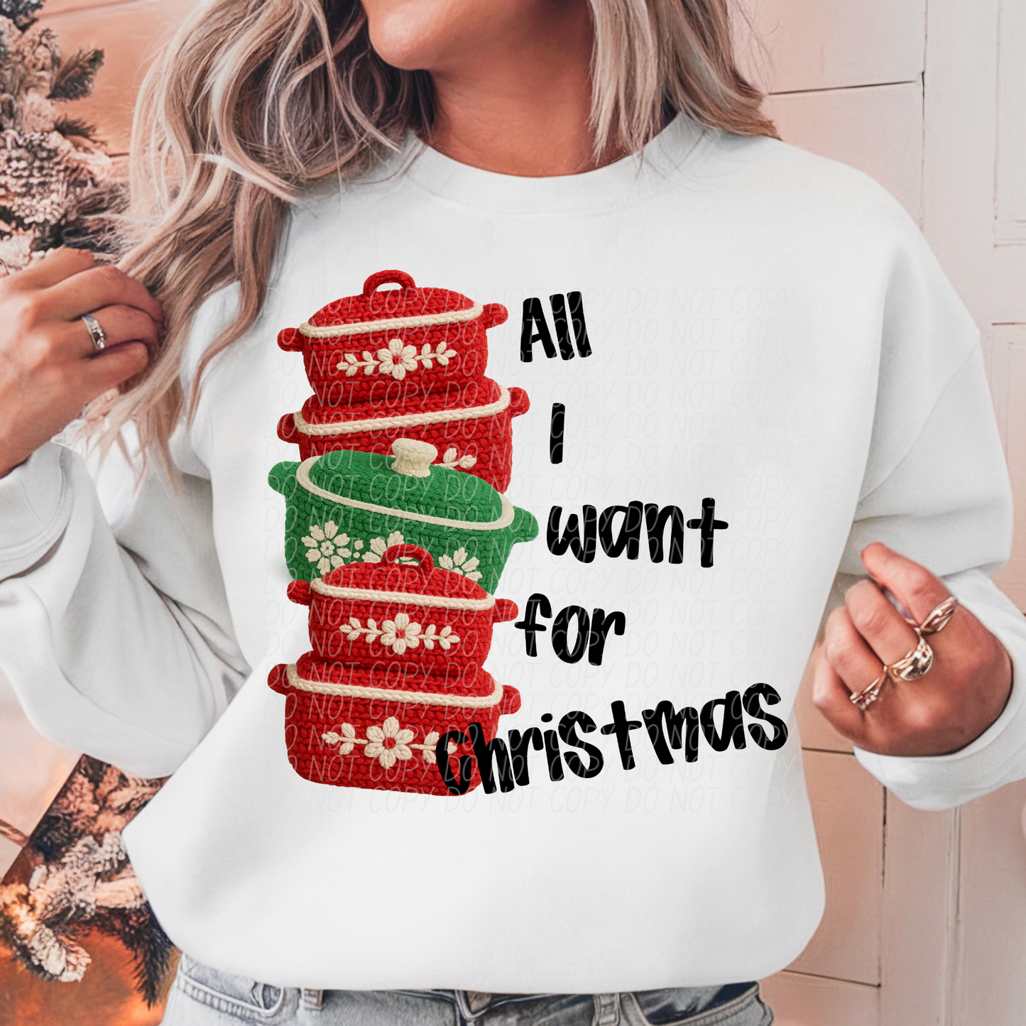 ALL I WANT BLACK -DTF&UV