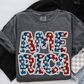 AMERICA glitter stars-DTF