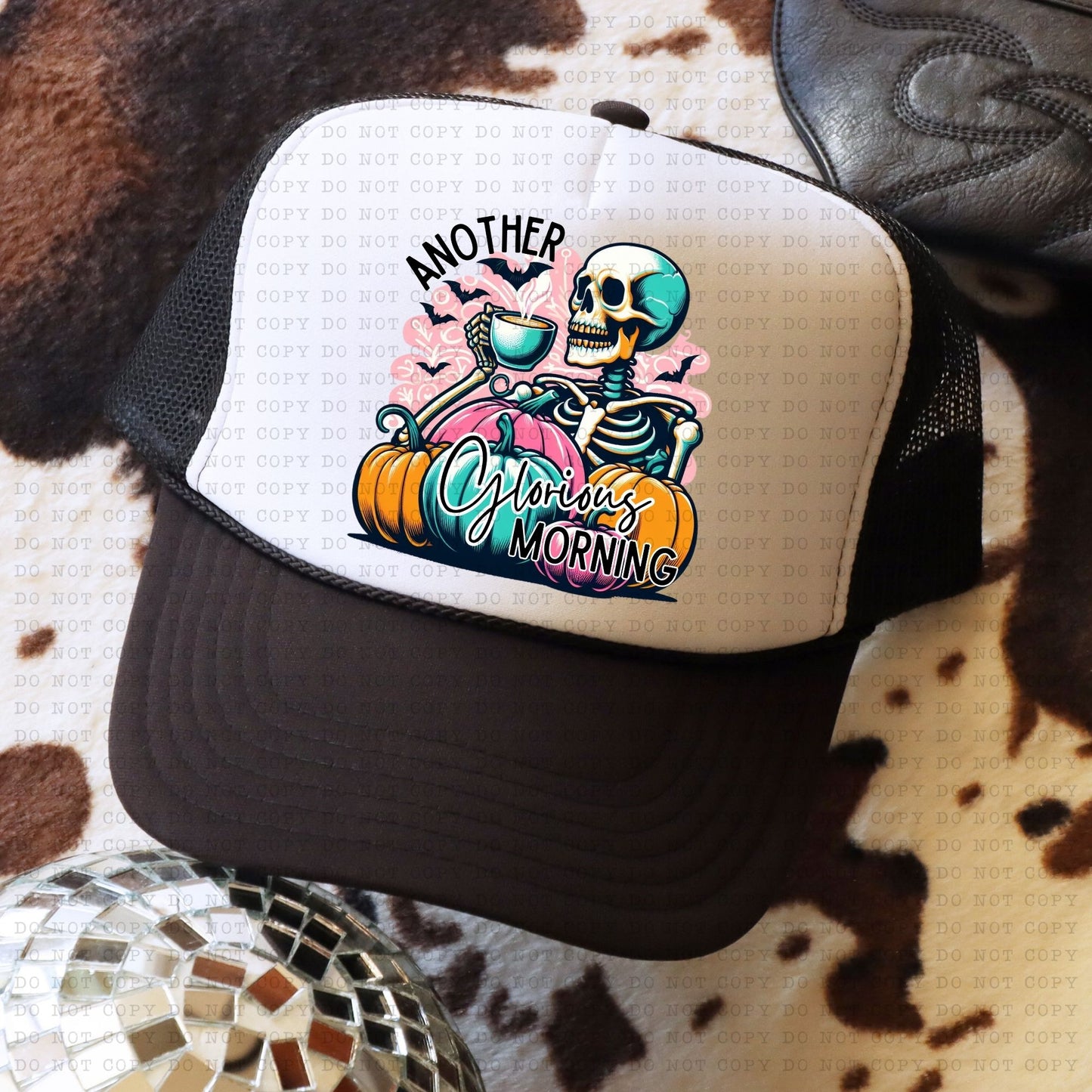 Another Glorious Morning Trucker Faux Hat Patch -DTF