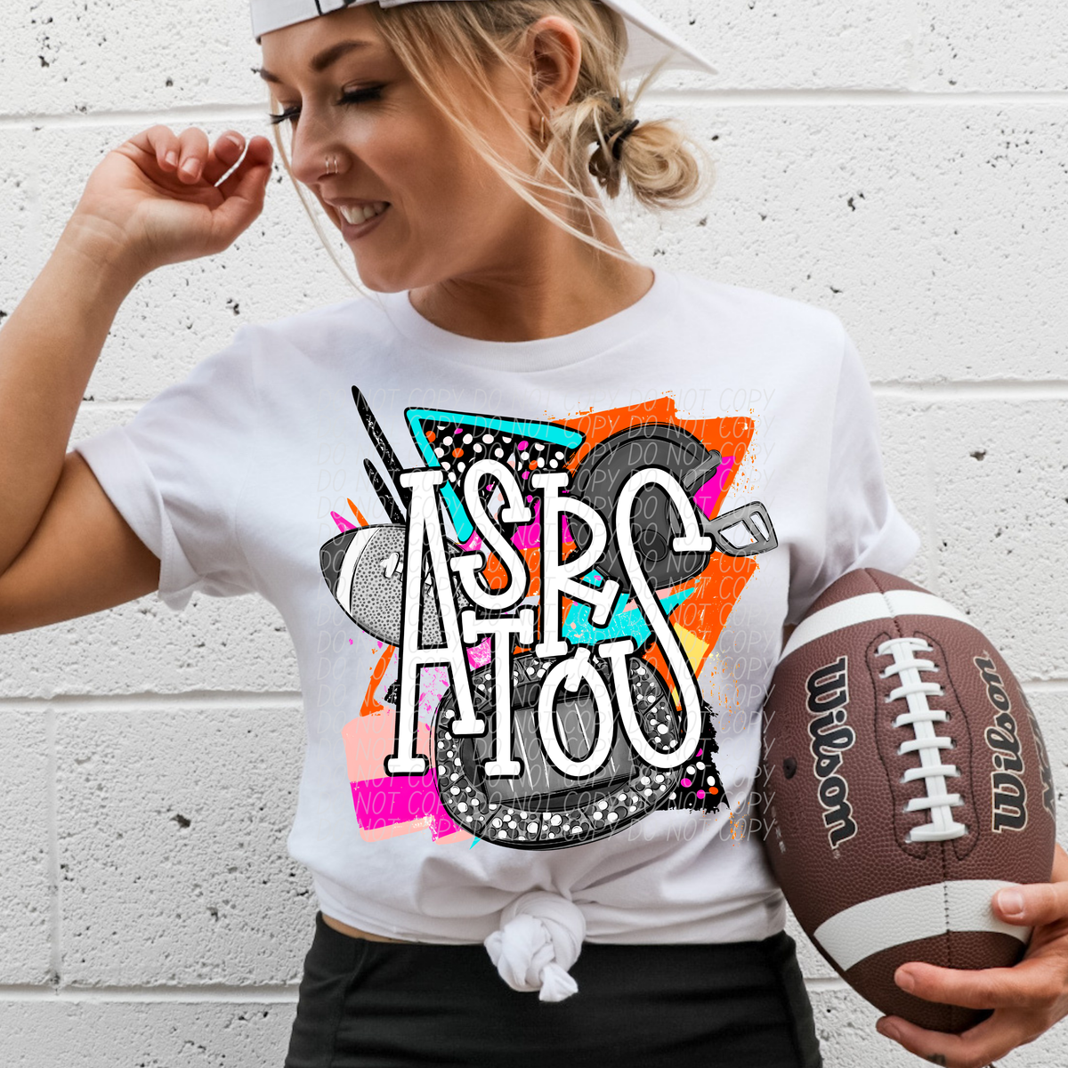 Bright Retro Football(Dropdown)-DTF&UV