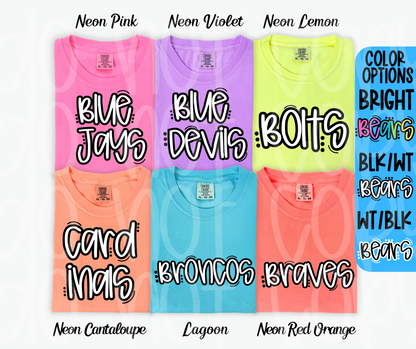 Mascots (ALL 105 MASCOTS in this listing)-DTF