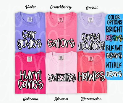 Mascots (ALL 105 MASCOTS in this listing)-DTF