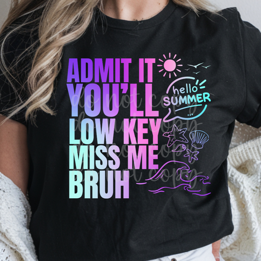 Admit it Summer purple -DTF&UV