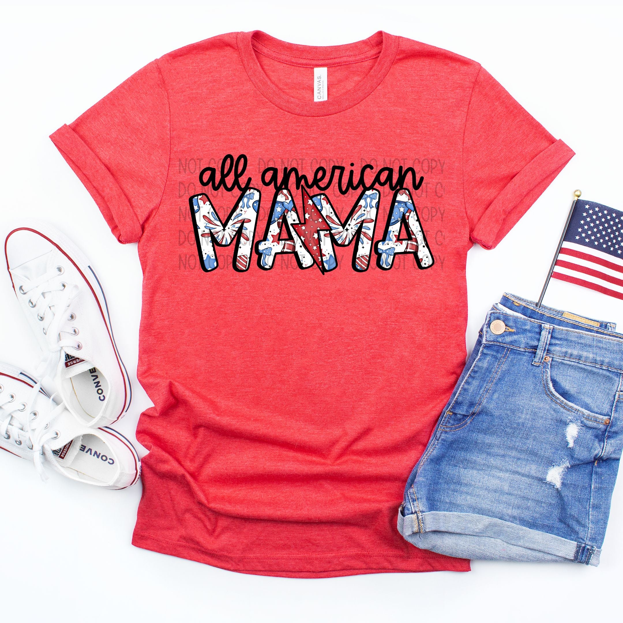 All American Mama DTF ABIDesignstore All American Mama DTF ABIDesignstore