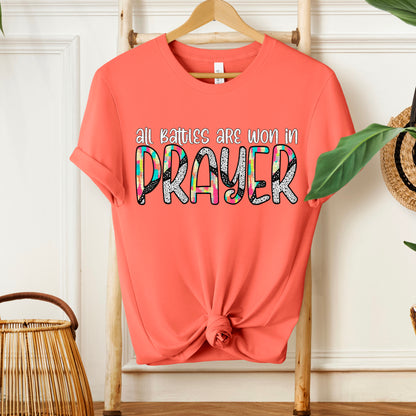 All battles are worn in prayer COLOR -DTF&UV