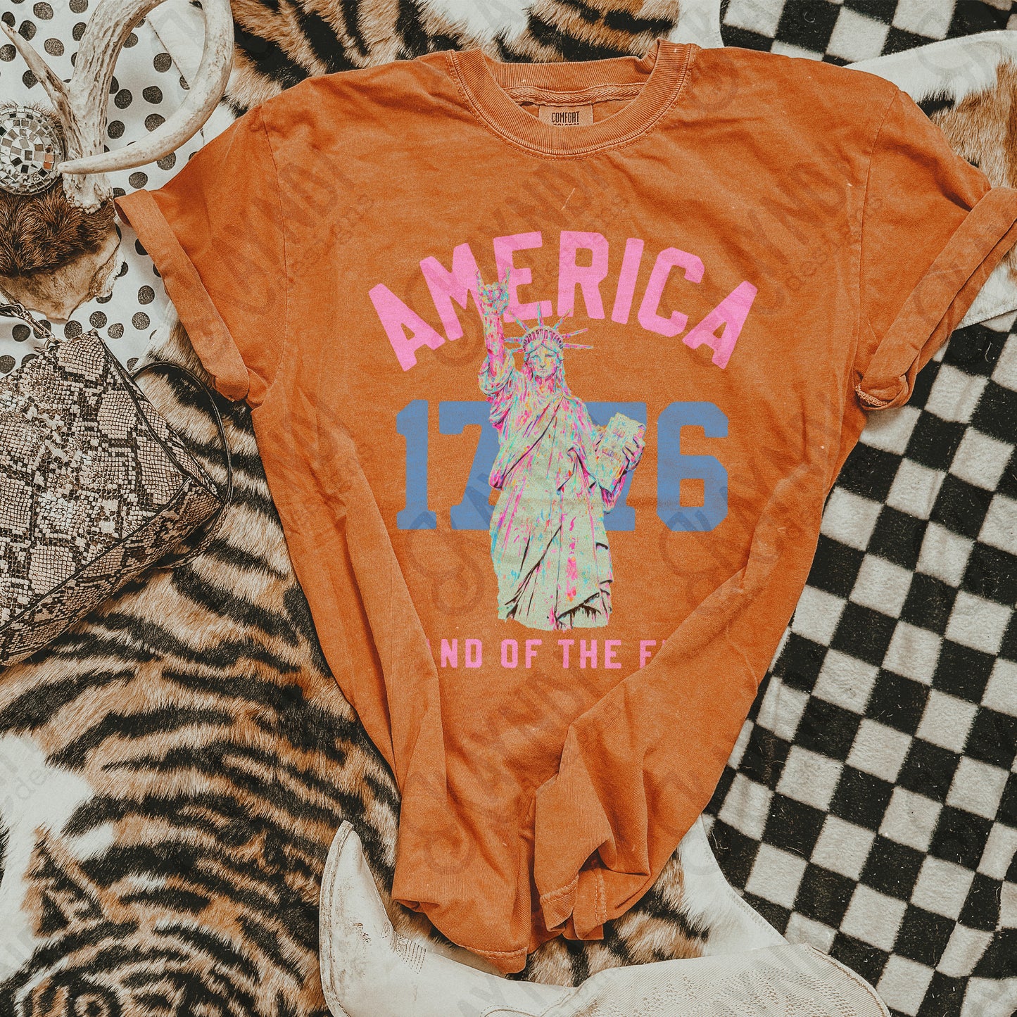 America 1776 Land of the Free -DTF&UV