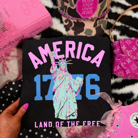 America 1776 Land of the Free -DTF&UV