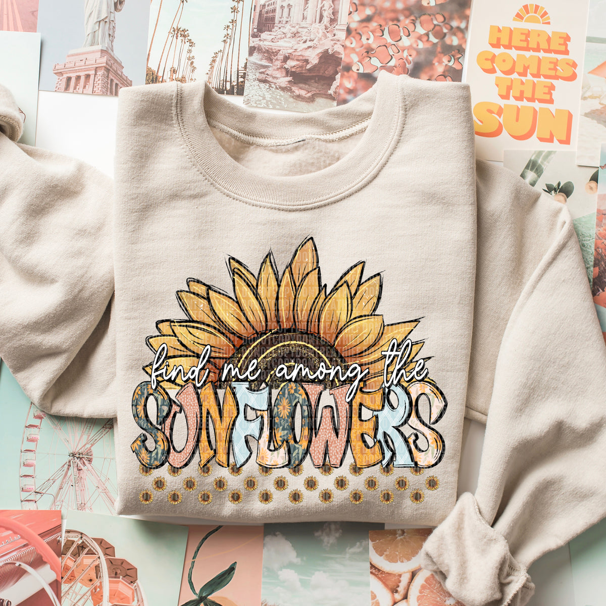 Among Sunflowers-DTF