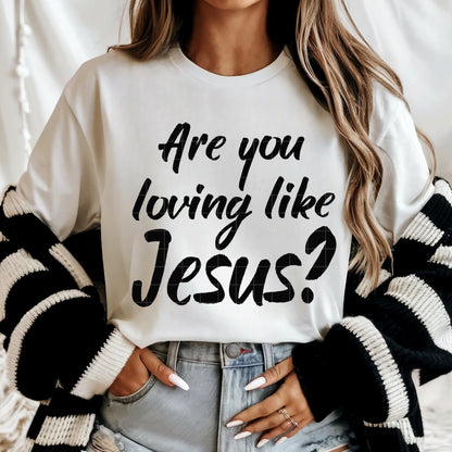 AreyoulovinglikeJesus Black  -DTF&UV