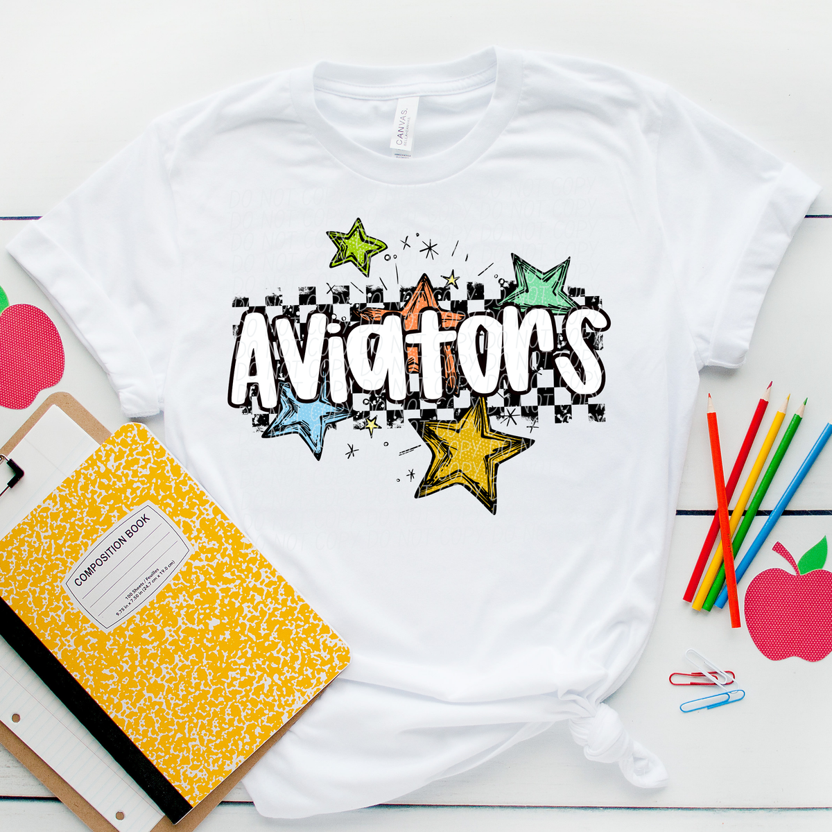 UNISEX STAR MASCOT (dropdown)-DTF&UV