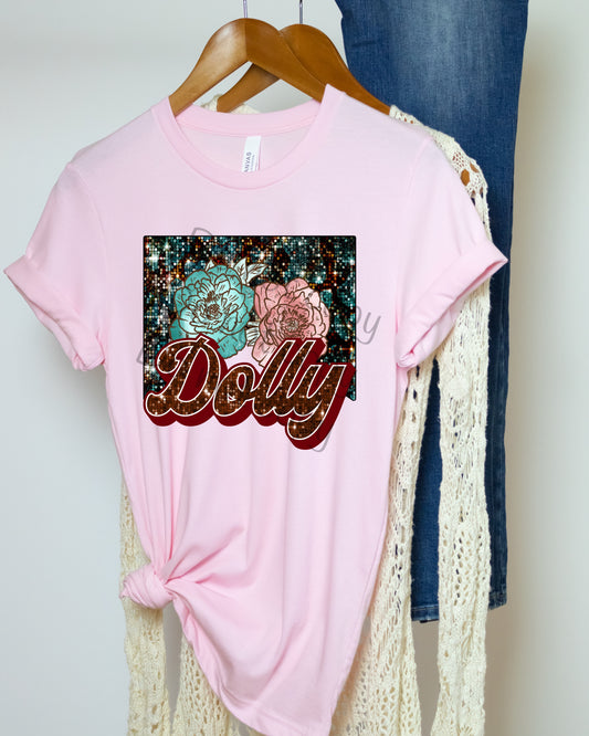 Dolly flowers sequin-DTF