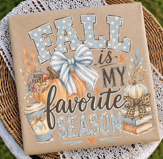Fall is my Favorite blue -DTF&UV