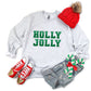 Holly Jolly Green Faux Embroidery Sequin-DTF