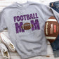 Purple sequin Football mom-DTF