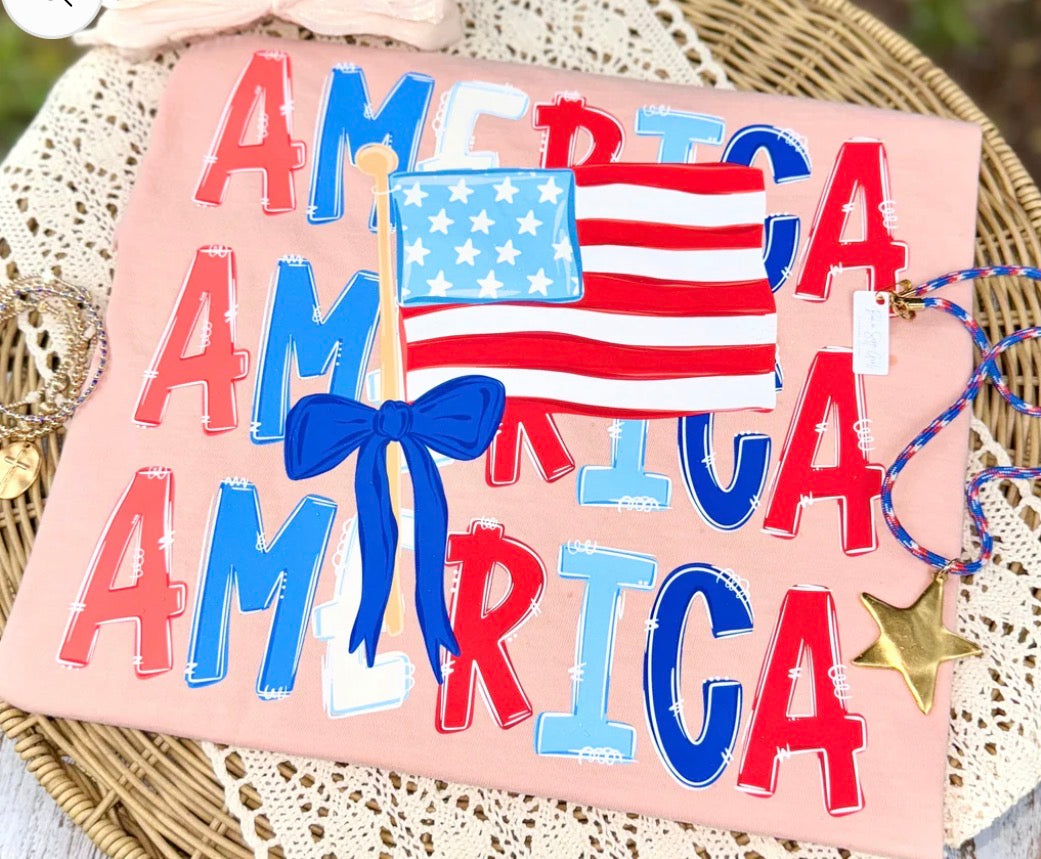 America triple stacked - DTF&UV