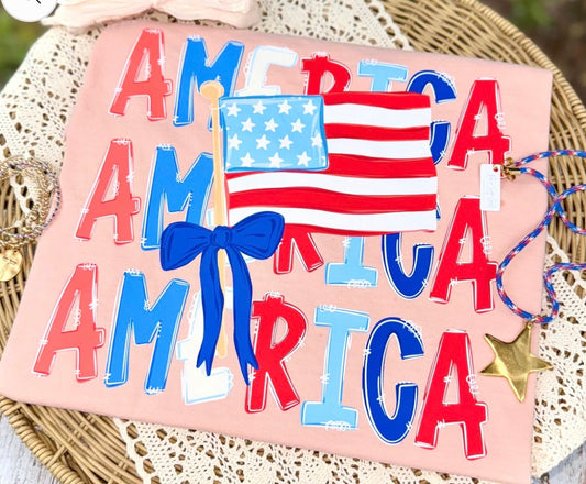 America triple stacked - DTF&UV