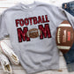 Crimson sequin football mom-DTF